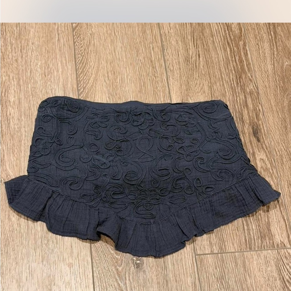 American Eagle Outfitters Black Textured tube top